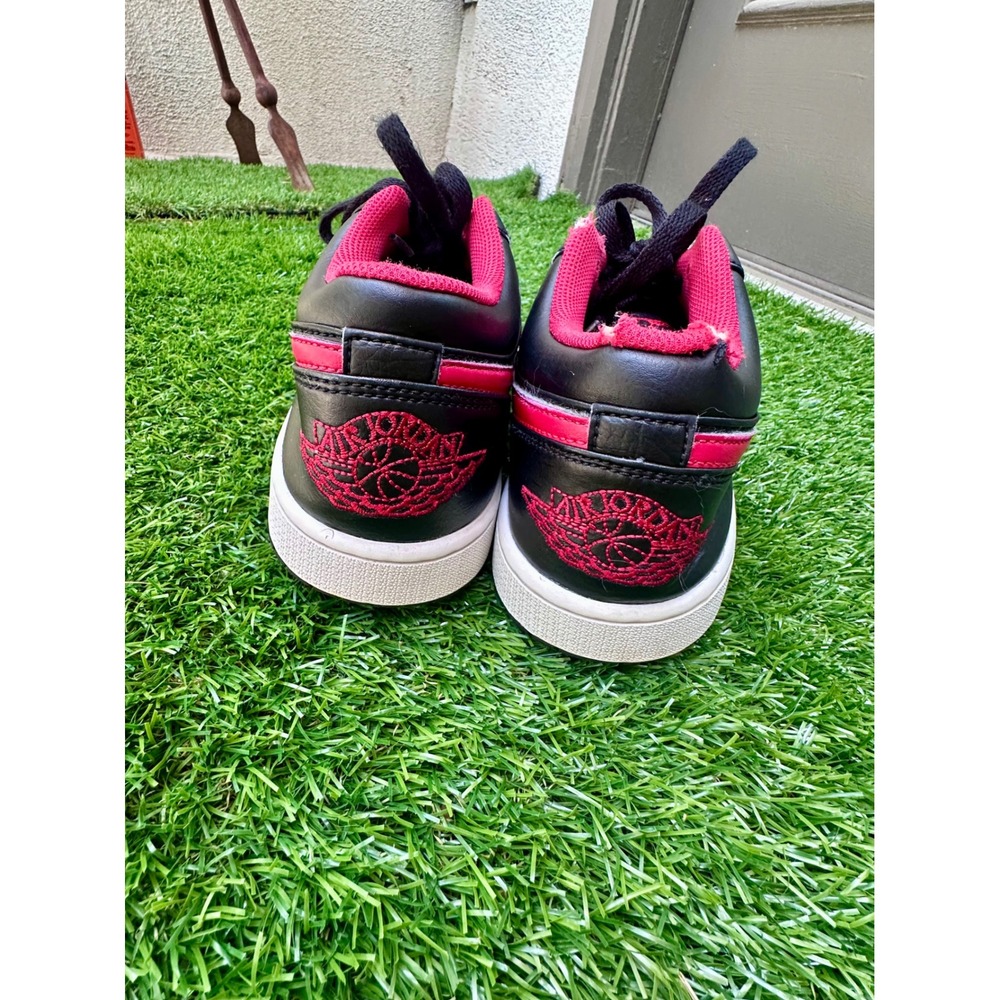 Nike Air Jordan 1 Low Black Fire Red White Men's Size 10.5 Sneakers - Picture 5 of 11